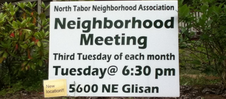 NTNA Neighborhood Meeting agenda: Tuesday, April 15